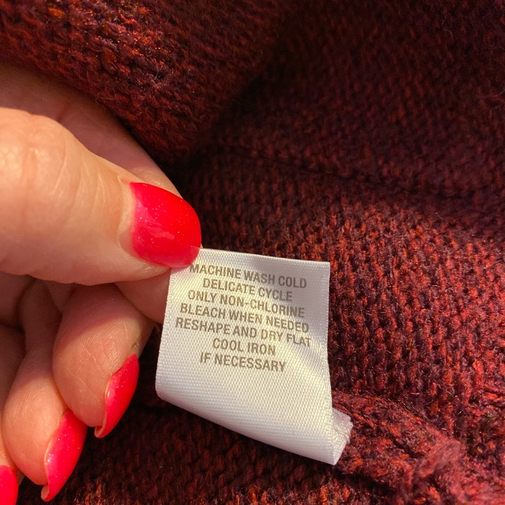 Dress Barn burgundy cardigan M - Picture 6 of 6